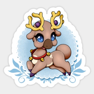 Chibi Holiday Stantler Sticker